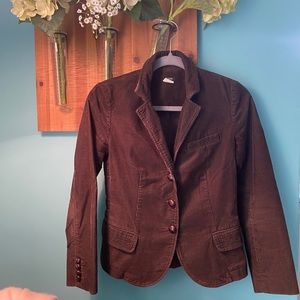 Brown Corduroy Tweed Collar Blazer 90’s Academia Gilmore Girls